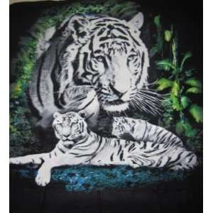  New White Bengal Tiger Fleece Throw Blanket Decor Warm 