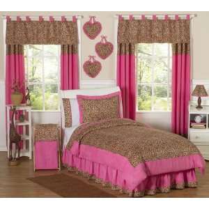  Cheetah Pink 4 Piece Twin Bedding Set: Home & Kitchen