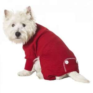   : Fashion Pet Long John Thermal Large Dog Pajamas, Red: Pet Supplies
