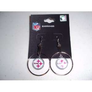  Pittsburgh Steelers Large Hoop Earrings 