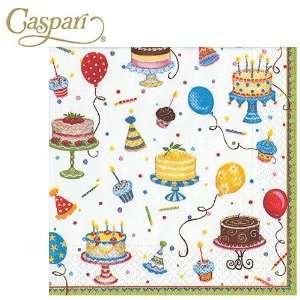   Paper Napkins 8530L Birthday Cakes Lunch Napkins: Everything Else