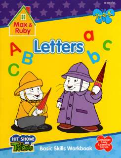 Max and Ruby Set of 3 Activity Books ABC Numbers Shapes  