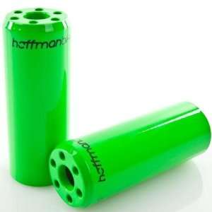 Hoffman 36D Cromo Base BMX Bike Pegs   14mm   Neon Green  