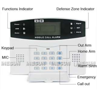   Security GSM Wireless Burglar Intruder Alarm System Support SMS Talk