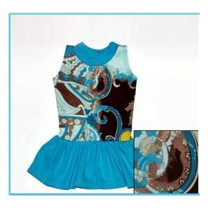  Teal Blue Bollywood Chic Dog Dress at THE REGAL DOG   Size 