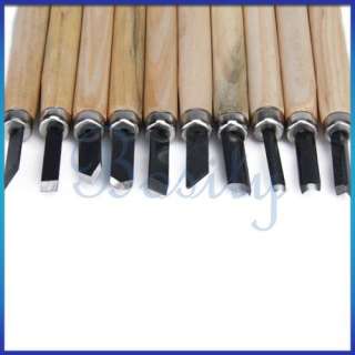 10pc Wood Carving Hand Woodworker Skew Chisels Tool Set  