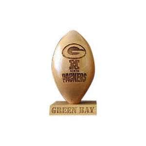  Green Bay Packers 5/8 Scale Laser Engraved Wood Football 