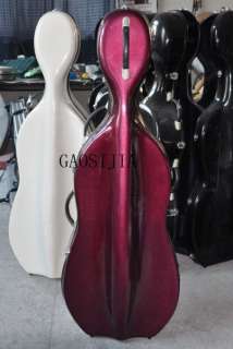 high quality fiberglass cello case /wheells 4/4  