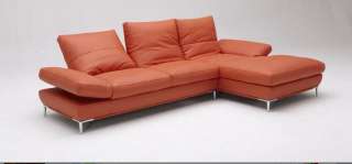 ModerN K 1307 ORANGE contemporary leather Sectional SOFA  