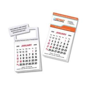  Business card magnet calendar, 12 month, with punch out 