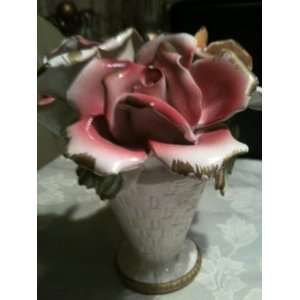 Capodimonte Collection Porcelain Flower Vase:  Home 