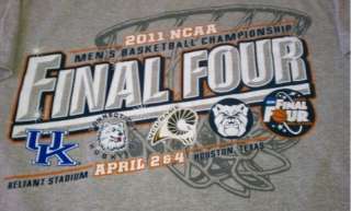 2011 NCAA Final Four Grey Team Logo Houston T Shirt XL  
