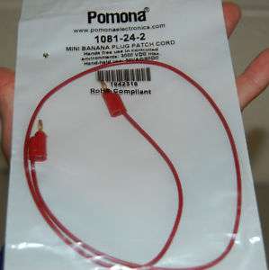 Pomona 1081 24 2 Mini Stacking Banana Plug Patch Cords  