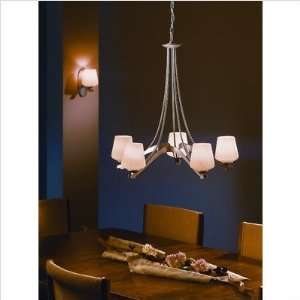   Light Chandelier Finish Bronze, Shade Color Pearl