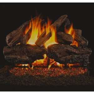 Peterson REAL FYRE Charred Red Oak Vented Gas Log Sets with Burner 