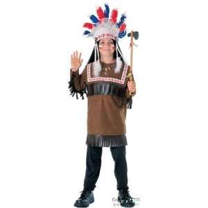  Kids Cherokee Indian Costume (Sz: Medium 8 10): Toys 