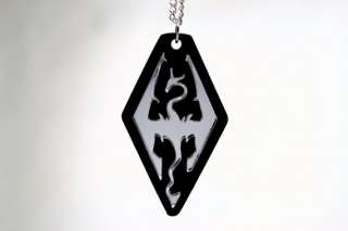   Pendant Necklace   Small Laser Cut Acrylic Mirrored Gaming Jewelry