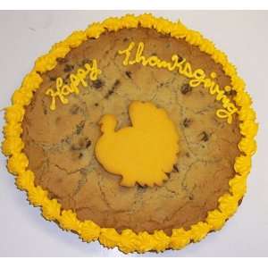 Scotts Cakes 2 lb. Chocolate Chip Cookie Cake with Turkey Cookie 