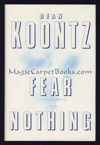 SIGNED Dean Koontz FEAR NOTHING Medical Thriller HORROR 