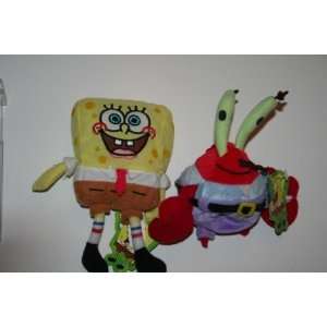  Spongebob Squarepants and Friend 2 Pack Set of Plush Toys 