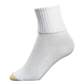 Gold Toe womens socks Bermuda quarter white 3 pairs  