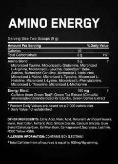 Optimum Nutrition Essential Amino Energy, Concord Grape, 30 Servings 