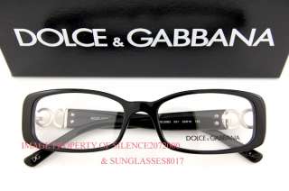 Brand New Dolce & Gabbana Eyeglasses Frames 3083 501 BLACK 100% 