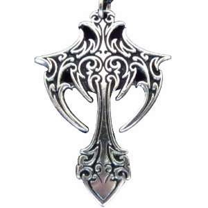   Gothic Cross Pendant Goth Necklace Vampire Jewelry 