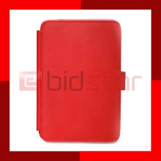 Leather Case Cover For  Kindle 3 eBook Reader RED 797734234794 