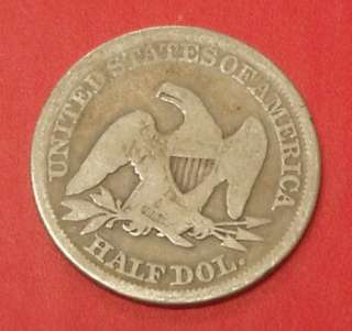 1858 Seated Liberty Half Dollar 50 Cents Coin NICE and Original  