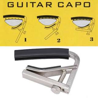 Quick Change Acoustic Electric Guitar Clamp Key Capo  