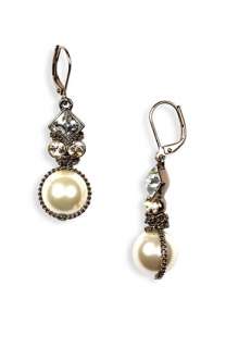 Givenchy Vanguard Small Glass Pearl Earrings  