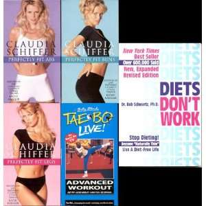  **5 PACK FITNESS: Claudia Schiffer: Perfectly Fit Abs VHS 