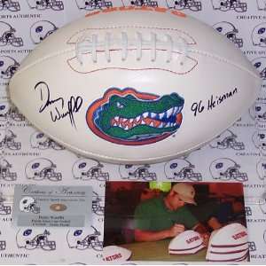 Danny Wuerffel Hand Signed Florida Gators Logo Football