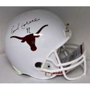 Earl Campbell Autographed Helmet   Texas Longhorns FS 77 JSA 