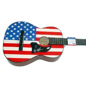 Gavin DeGraw Autographed Signed Acoustic Flag Guitar PSA DNA