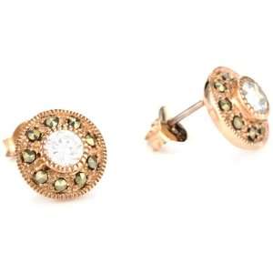  Judith Jack Sterling and Rose Gold Plated Cubic Zirconia 