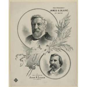   Reprint For president James G. Blaine, of Maine 1884