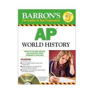  Barrons AP World History with CD ROM 4th (forth) edition 