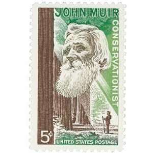 #1245   1964 5c John Muir Postage Stamp Numbered Plate 