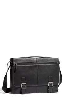 Boconi Tyler Tumbled Leather Expandable Flap Briefcase  