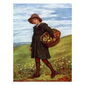  Off to the Village by Kate Greenaway Giclee Poster Print 