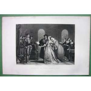  LADY JANE GREY Arrest of Queen of England   SUPERB Antique 