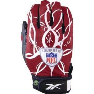  Reebok Adult NFL Mayhem Maroon Football Gloves   Equipment 