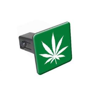 Marijuana Leaf   Pot Weed   1 1/4 inch (1.25) Tow Trailer Hitch Cover 