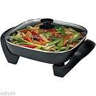 Oster 12” Non Stick Electric Skillet With Glass Lid Cool Touch 