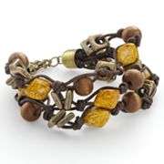 SONOMA life + style Gold Tone Bead Multistrand Bracelet