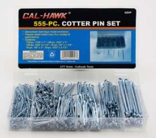 1110 Cotter Pin Assortment Set Galvanized Steel Cotter Keys  