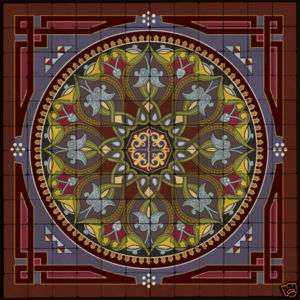 48x48 Old World Arabesque Design Fine Art Floor Tiles  