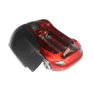 New 2.4GHz Wireless 3D Car Shape Optical Mouse Mice Red COOL  